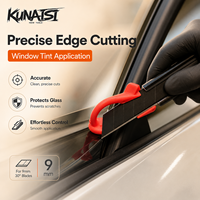 Guide de découpe de film PPF KUNAISI pour vitres, outil de découpe de vinyle plastique, limiteur de précision pour couteau de découpe pour l'habillage automobile