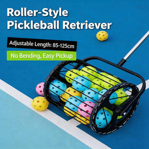 ที่เก็บลูกพิคเคิลบอลแบบยืดหดได้ พกพาสะดวก ไม่ต้องงอ ท่อเก็บลูกพิคเคิลบอล สำหรับฝึกซ้อมเทนนิสและพิคเคิลบอล ทำจากอลูมิเนียมอัลลอย ปรับความยาวได้ - Product Image 3