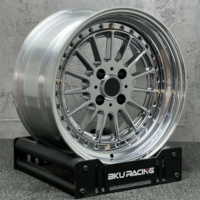 Velg Bku 2 Piece Wheels Style 32 untuk BMW E30 Z1 Z21 Seri 02 1602 16 17 18 Inch Rims Custom Chrome Deep Dish Forged Wheels