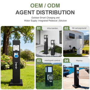 Pedestal de Energía para Muelle, Acero Inoxidable 304, Impermeable IP66, para Parques de RV, Campamentos de Caravanas y Zonas de Remolques - Product Image 6