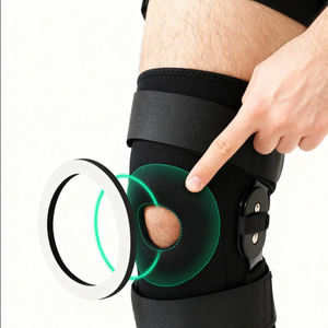 Estabilizador de compresión médica HKD, venta al por mayor, tirantes de alivio, <span class=keywords><strong>rodillera</strong></span> de neopreno para correr deportiva <span class=keywords><strong>articulada</strong></span> de invierno para niños - Product Image 1