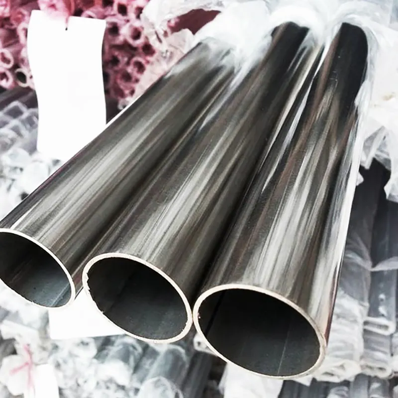 High Quality Perforated Stainless Steel Tube Gold Color Stainless Steel Curtain Pipe for Building