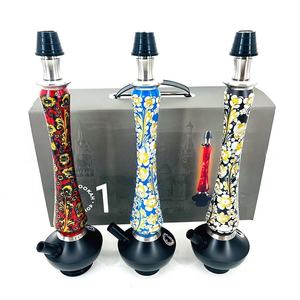 ชุดบารากุลายไม้สุดหรูแบบดั้งเดิม พร้อมตะขอแขวนสแตนเลส สำหรับใช้ในร่ม บาร์ คาเฟ่ ร้านบารากุ ล็อบบี้ คลับ ปาร์ตี้ บุหรี่ชิชา - Product Image 6