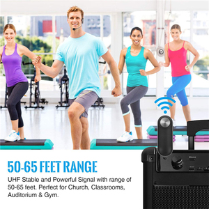 Micro không dây đeo đầu chuyên nghiệp GAW-088 UHF cho máy khuếch đại giọng nói - Product Image 5