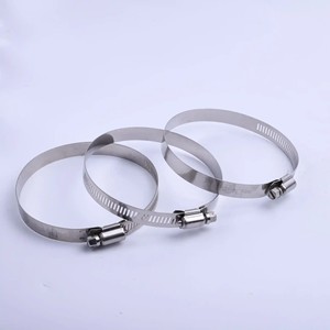 Thực tế thép không gỉ Mỹ cổ họng Hoop áp lực cao kim loại xử lý mạnh mẽ <span class=keywords><strong>Hose</strong></span> kẹp Kích thước hoàn chỉnh bu lông kẹp - Product Image 5