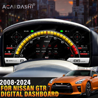Pour Nissan Skyline GTR GT-R R35 2008-2024 ACARDASH OEM Compteur de vitesse LCD numérique, affichage numérique du tableau de bord