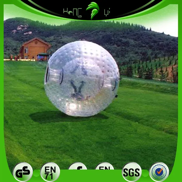 Funny Best Material PVC Color Inflatable Zorb Ball Track / 5M Dia Outdoor Big Zorb Ball For Bowling