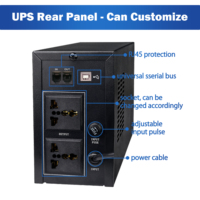 Alimentation sans interruption (ASI) à onde sinusoïdale simulée Tower Line Interactive 1000VA 12V avec écran LCD pour routeur et usage domestique