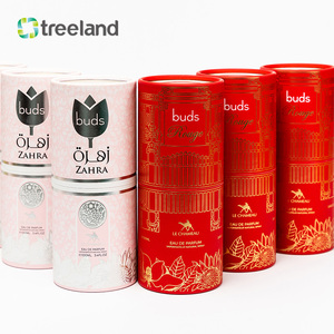 Luxury Customizable OEM Perfume Cardboard Tube Craft Paper Recyclable Packaging Window Four-Color Printing Essential Oil Bottle
