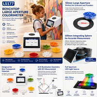 Colorímetro de Alta Precisión para Maserbatches, Espectrofotómetro de Escritorio con Modos de Color Lab/RGB para Partículas de Plástico y Tóner
