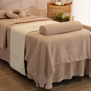 Couvre-lit <span class=keywords><strong>de</strong></span> spa kaki Couvre-lit <span class=keywords><strong>de</strong></span> <span class=keywords><strong>massage</strong></span> en tissu velours cristal Ensemble <span class=keywords><strong>de</strong></span> draps <span class=keywords><strong>de</strong></span> lit à cils - Product Image 2