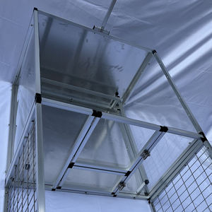 Amerika birleşik devletleri depo 7 gün kapı Metal ve cam köpek Whelp Ing kutusu büyük alüminyum köpek yükseltilmiş Whelp Ing kutusu ile çit - Product Image 4