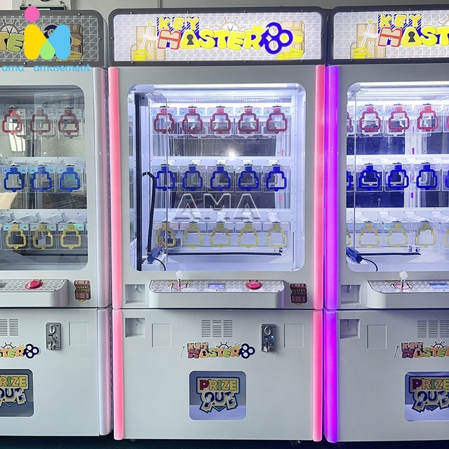 Coin-Operated Metal Win Arcade Prize Vending Golden Key Master 9 15-Holes Amusement Machine