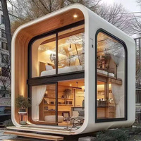 Maison en conteneur de luxe de 20 pieds Maison modulaire en conteneur préfabriquée Café-restaurant 40 pieds Apple Cabines Maison