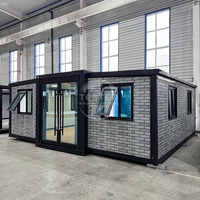 Fabricant chinois de maisons conteneurs préfabriquées extensibles de 20 pieds et 40 pieds, maison conteneur modulaire à 2 chambres, maisons conteneurs personnalisées