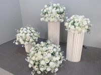 Décoration en Gros – Composition Florale Artificielle en Boule pour Centres de Table de Mariage, Fêtes et Événements – Fleurs en Soie