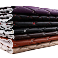 Broderie en cuir automobile sac souple tissu en cuir camion plafond intérieur cuir reconditionné broderie décorative coton