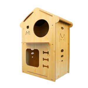 <span class=keywords><strong>Grande</strong></span> niche en bois <span class=keywords><strong>pour</strong></span> animaux domestiques, l'intérieur et l'<span class=keywords><strong>extérieur</strong></span>, nid <span class=keywords><strong>pour</strong></span> <span class=keywords><strong>chat</strong></span>, vente en gros, livraison gratuite - Product Image 3