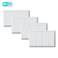 Interruptor Inteligente ZigBee 3.0 Sin Cable Neutro, Interruptor de Luz de Pared Inteligente para Estados Unidos, Control por Voz con APP, Compatible con Tuya y Alexa