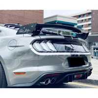Aileron arrière simple en fibre de carbone style Drifton GT500 avec tissage 3K pour Ford Mustang ZG S550 2015-2023, finition brillante et mate