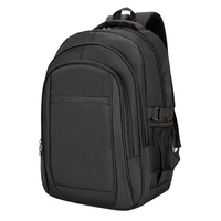 Omaska – sac à dos noir de voyage de 18 pouces, grande capacité, utilisation quotidienne, sacs d'école pour ordinateur portable pour garçons, vente en gros