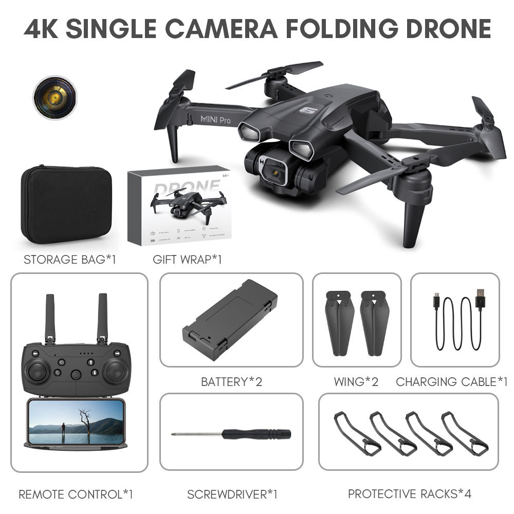 X215 4K Black Single Camera 2*Batteries