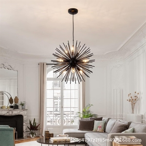 Lampadario a dente di lupo postmoderno, sala da pranzo, camera da letto, centro commerciale, <span class=keywords><strong>hotel</strong></span>, ingegneria, <span class=keywords><strong>riccio</strong></span> di mare, lampada a sfera rotonda - Product Image 2
