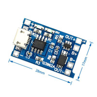 Modules TP4056 5V 1A Mini Micro USB Type C pour batterie lithium 18650, carte de charge TP4056, module de charge avec protection