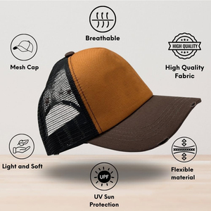 Casquette de camionneur unisexe avec fermeture à pression réglable, casquette de camionneur promotionnelle personnalisée pour les entreprises, casquette de camionneur élégante avec dos en maille - Product Image 3