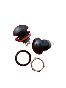 Interruptor de Botón Pulsador 1NC 1NO, Iluminado, de Plástico, Montaje en Panel Electrónico, Botón Redondo, IP53, 250V 3A - Product Image 3