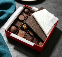 Coussinets d'emballage en papier biodégradable, écologiques, de qualité alimentaire, multicouches et personnalisables pour bonbons, chocolats et biscuits