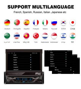 Universale 7 pollici Android Touch Screen per auto Multimedia Monitor specchio integrato amplificatore WiFi RGB SD Card poggiatesta fisso - Product Image 3