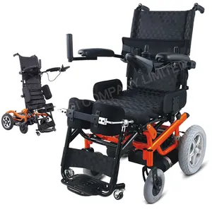 Cadeira de rodas elétrica para elevados deficientes, cadeira de rodas para adultos com assistência elétrica