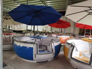 Bateau électrique BBQ QIQU Leisure Round Donut pour location en site touristique, 8 personnes - Product Image 5