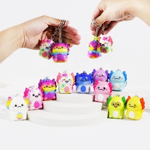 Adorable Cartoon Salamander Slow-Rise Porte-clés Hypoallergénique PU Foam balle anti-stress Mignon compagnon de bureau pour enfants Adultes Garçons Filles - Product Image 2