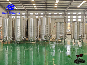 Serbatoio di Fermentazione del <span class=keywords><strong>Vino</strong></span> in Acciaio <span class=keywords><strong>Inox</strong></span> 2000L/3000L/4000L/5000L con Coperchio Flottante, Recipiente a Pressione per Impianti Vinicoli - Product Image 2