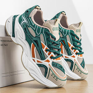 Chaussures de course pour hommes avec sangles en mesh pour l'athlétisme, <span class=keywords><strong>baskets</strong></span> légères et respirantes à semelle épaisse - Product Image 4