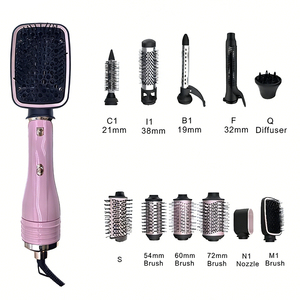 Spazzola Asciugacapelli Multifunzione 8 in 1, Styler ad Aria Calda Professionale per Acconciature e Asciugatura Rapida, per Uso Domestico - Product Image 6