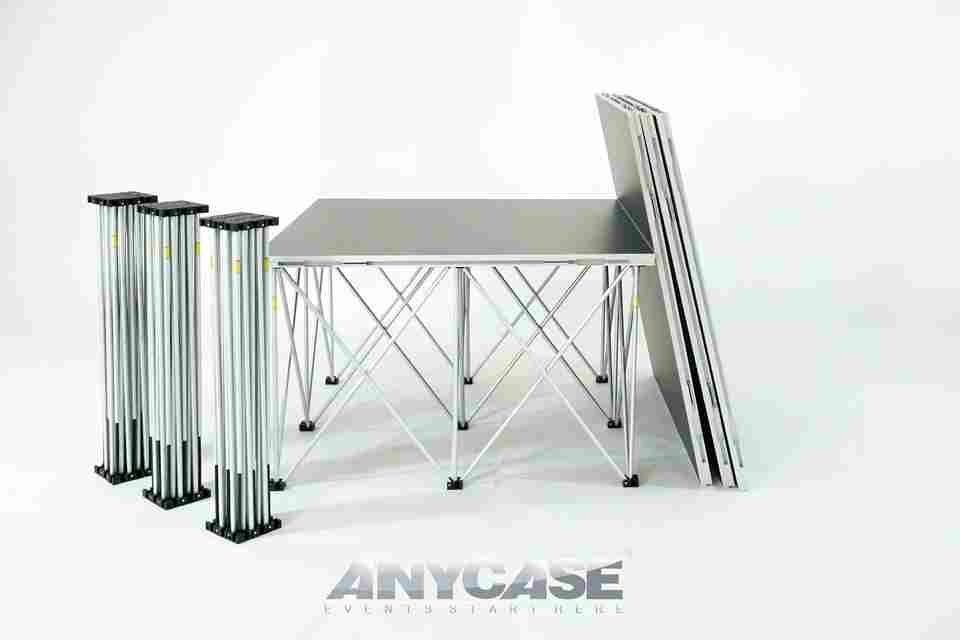 High Gloss White 1x1m Portable Concert Smart Stage Portable Aluminum ...