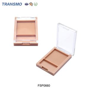 Boîte à poudre vide en plastique noir, conteneur pour blush, logo personnalisé, palette de contouring, tube pour poudre - Product Image 1