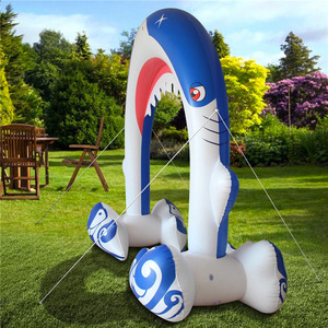Inflatable Shark Arch Water Spray Play Mat 180Cm Outdoor PVC Kids Toy Game Props - Product Image 3