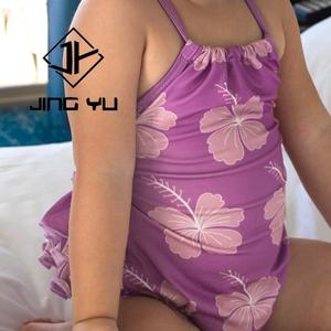 Manufacturer Design Toddler Swimwear Recycled Polyester Kids Swimwear Custom Printed One Piece Swimsuit Girls - Product Image 4