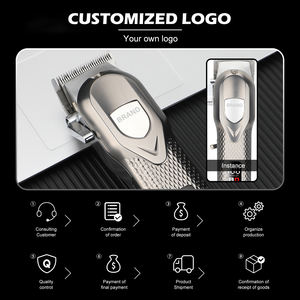 Cabello profesional de metal completo para uso en peluquero, cuchillas de acero inoxidable de alta calidad, carga USB, uso comercial doméstico - Product Image 5