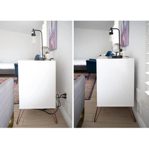Enchufe de pared delgado con cable, kit de ocultación de cables, protector contra sobretensiones de 6 pies y 125 V con 3 tomas de corriente - Product Image 2