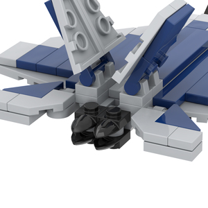 Kit de construction de briques MOC Scène Militaire Avion de Chasse F-22 Raptor Modèle DIY Jouets Éducatifs Créatifs pour Enfants MOC5118 - Product Image 5
