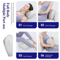 Coussin de massage portable pour le dos et les lombaires avec fonction de pétrissage, chaleur électrique, et massage Shiatsu pour le cou et les épaules
