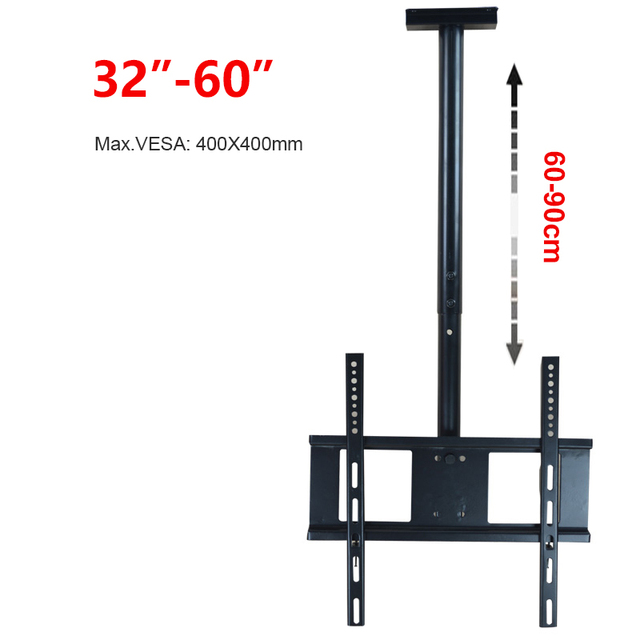 HX60 Ceiling TV Mount 360 Degree Full Motion Free Lifting LCD LED 32-60" TV Roof Mount Bracket Holder Max.Loading 60kgs