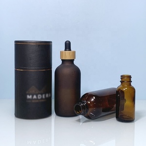 ขวดน้ำมันหอมระเหยขนาด 1 ออนซ์ สีขาว สำหรับผลิตภัณฑ์ดูแลผิวหน้าและเครา ทรงบอสตัน ขนาด 30 มล. 60 มล. ขวดแก้วแบบหยดพร้อมหลอดหยดสำหรับเซรั่ม - Product Image 5