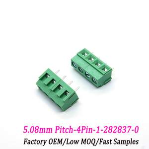Aansluitconnector 1-282837-0 2-24-pins 5,08 mm pitch schroefklem voor industriële apparatuur bedrading - Product Image 1