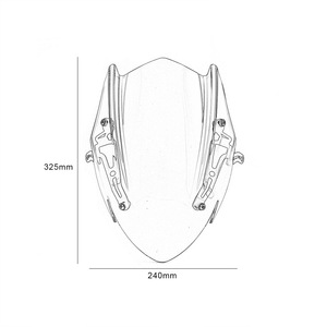 XXUN-Deflector de viento para parabrisas de motocicleta, con soporte para Suzuki <span class=keywords><strong>GSX</strong></span>-<span class=keywords><strong>S750</strong></span>, GSXS750, 2017, 2018, <span class=keywords><strong>2019</strong></span>, 2020, 2021 - Product Image 6